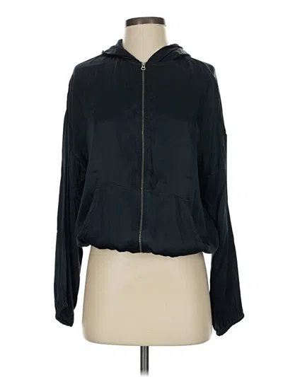Pre-owned Lanston Zip Up Hoodie In Black