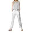 Lanthropy Astro Metallic Jeans In Silver In Silver