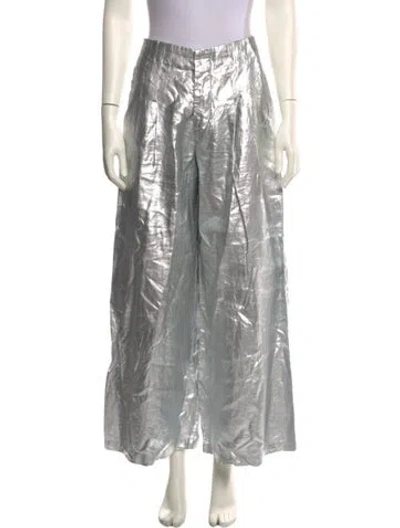 Pre-owned Lanthropy Linen Wide Leg Pants