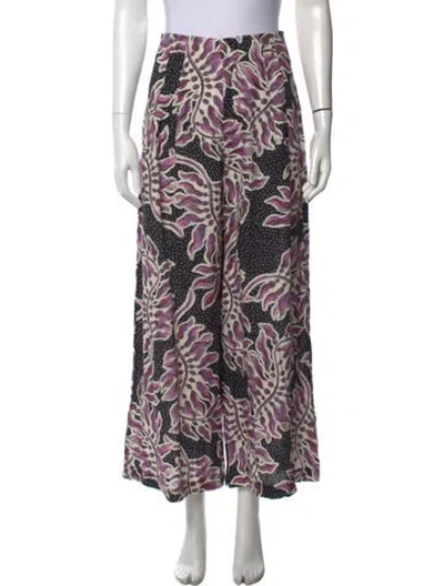 Pre-owned Lanthropy Linen Wide Leg Pants W/ Tags In Multi