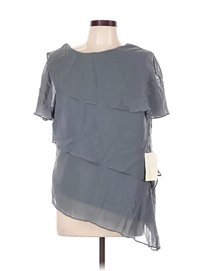 Pre-owned Lanting Bride Short Sleeve Blouse In Gray