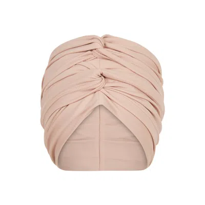 Lanuuk Women's Neutrals / Pink / Purple Self-tie Turban - Shell In Pink/purple