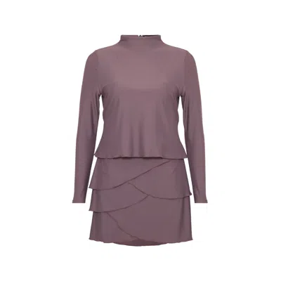 Lanuuk Women's Pink / Purple Lula Swim Dress - Dusk In Pink/purple