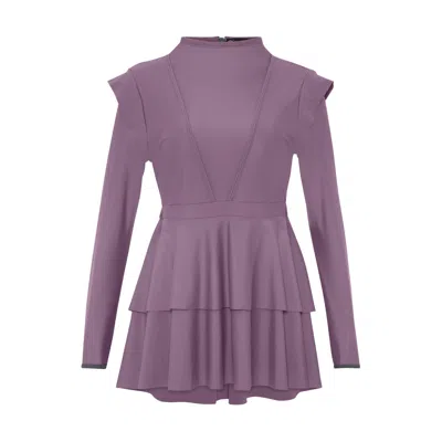 Lanuuk Women's Pink / Purple Serena Swim Dress - Dusk In Pink/purple