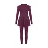 Lanuuk Women's Pink / Purple Serena Swim Set - Burgundy In Pink/purple