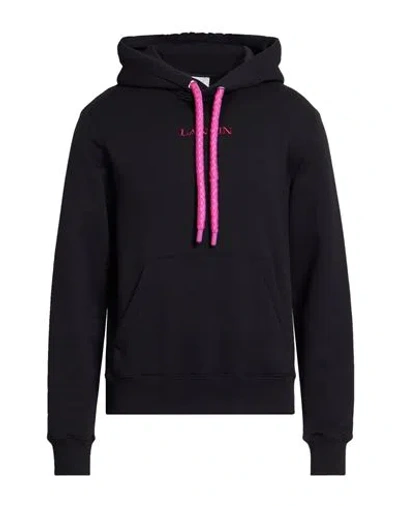 Lanvin Man Sweatshirt Black Size Xl Cotton
