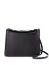 Lanvin Compagnon Small Asymmetrical Bag With A Python Finish In Pink