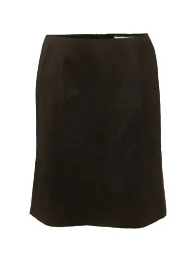 Pre-owned Lanvin 2009 Flared Mini Skirt In Black