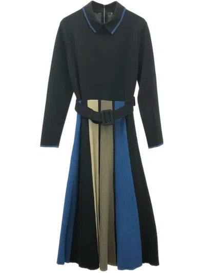 Pre-owned Lanvin 2010s Wool Dress In Black