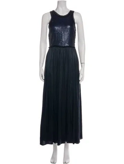 Pre-owned Lanvin 2012 Long Dress In Blue