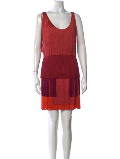 Pre-owned Lanvin 2012 Mini Dress In Multi