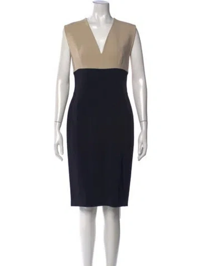 Pre-owned Lanvin 2013 Knee-length Dress In Blue