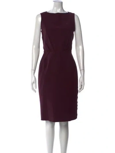 Pre-owned Lanvin 2013 Knee-length Dress In Purple