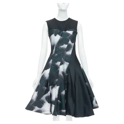 Pre-owned Lanvin 2013 Runway Grey Butterfly Panelled Cocktail Dress Fr36 S Jeon Jihyun In Gray
