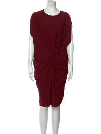 Pre-owned Lanvin 2014 Mini Dress In Red