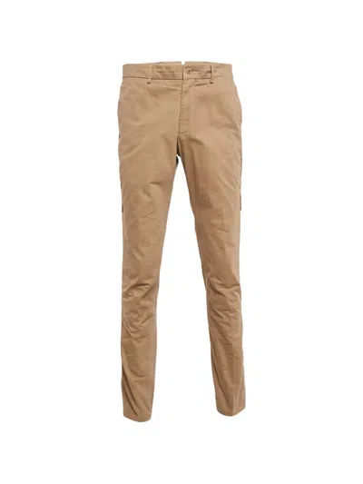 Pre-owned Lanvin 2024 Herringbone Trousers In Sand