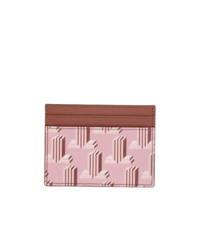 Lanvin 3d Jl-print Cardholder In Pink
