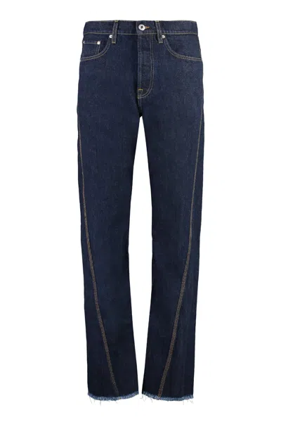 LANVIN 5-POCKET STRAIGHT-LEG JEANS