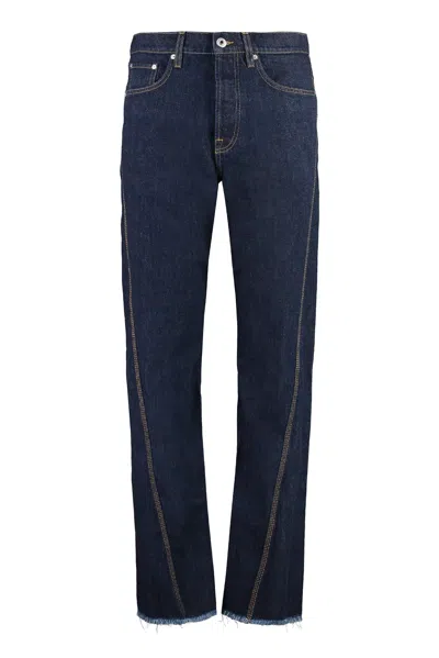 Lanvin 5-pocket Straight-leg Jeans In Blue