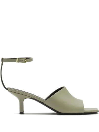 Lanvin 60mm Mesure Ankle-strap Sandals In Gray