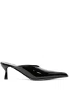 Lanvin 65mm Patent Leather Pumps In Black