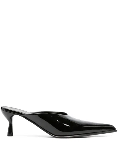 Lanvin 65mm Patent Leather Pumps In Black