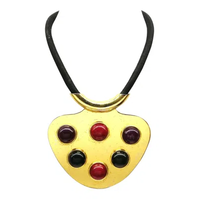 Pre-owned Lanvin A Large Very Strong Futuristic Pendant,  Paris, 1970 In Yellow