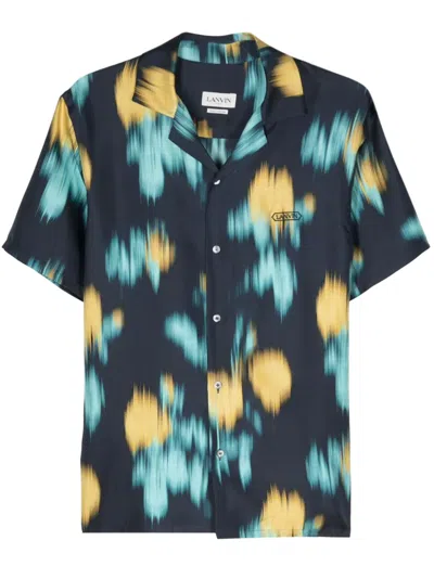 LANVIN ABSTRACT-PATTERN SILK SHIRT