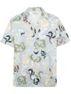Lanvin Floral Printed Bowling Shirt In Multi