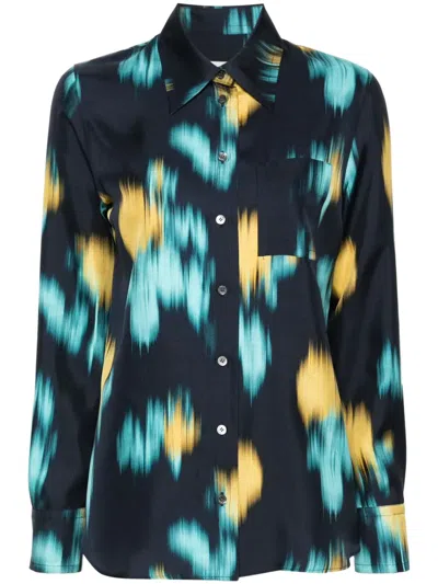 LANVIN ABSTRACT-PRINT SHIRT