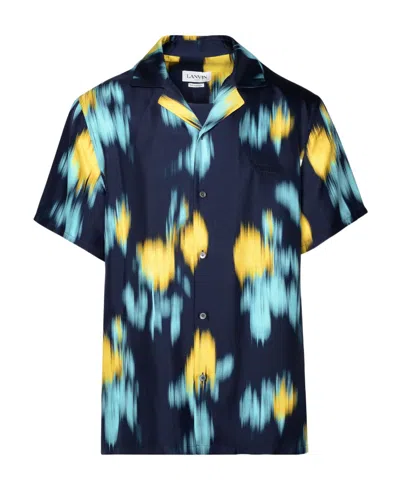 LANVIN LANVIN ABSTRACT PRINTED SHORT-SLEEVED SHIRT