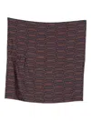 Lanvin Geometric Pattern All-over Print Scarf In Brown