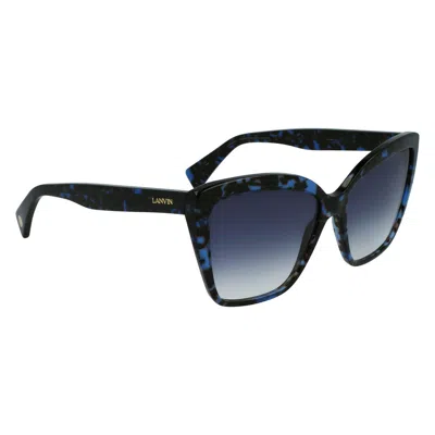 Lanvin Acetate Women's Sunglasses In Blue