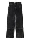 Lanvin Relaxed-fit Black Jeans With Classic Five-pocket Design In Multi