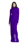 Lanvin Aède Maxi Dress In Anemone