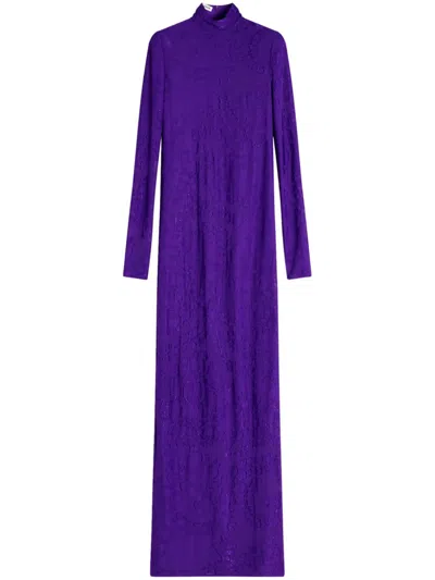 Lanvin Aède Maxi Dress In Anemone