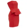 Lanvin Alber Elbaz Signature Strapless Zip Dress In Red