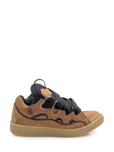 Lanvin All-season Curb Sneakers In Brown