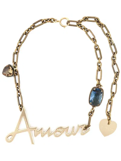 Lanvin 'amour'项链 In Metallic