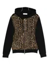 Lanvin Animal-pattern Zip Hoodie In Multi
