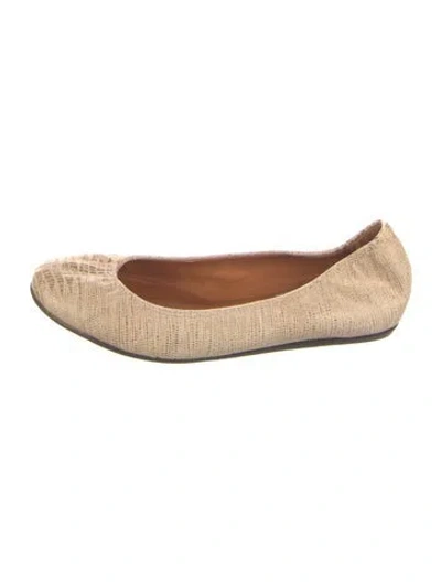 Pre-owned Lanvin Animal Print Ballet Flats