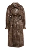 Lanvin Animal-print Trench Coat In Animal Print