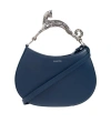 Lanvin Leather Tote Bag With Cat Handle In Blue