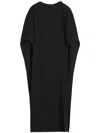 Lanvin Appliqué-detail Midi Dress In Black