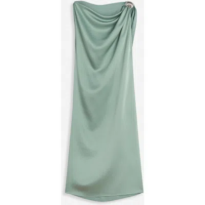 LANVIN LANVIN ARPÈGE RING DRAPED SATIN DRESS