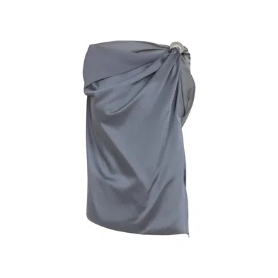 LANVIN ARPÈGE RING GREY CELLULOSE TOP