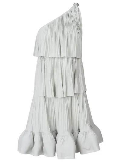 LANVIN ASYMMETRIC LAYERED ONE-SHOULDER DRESS