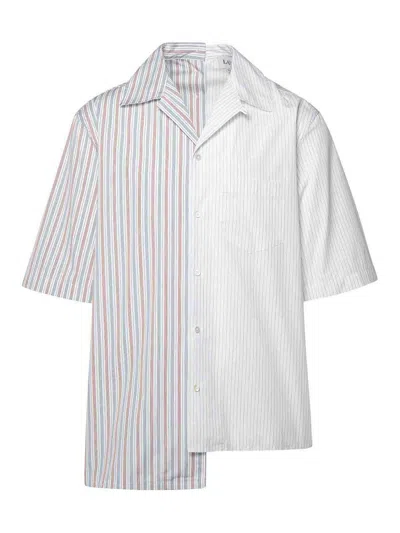 Lanvin Asymmetric Shirt In Multicolour