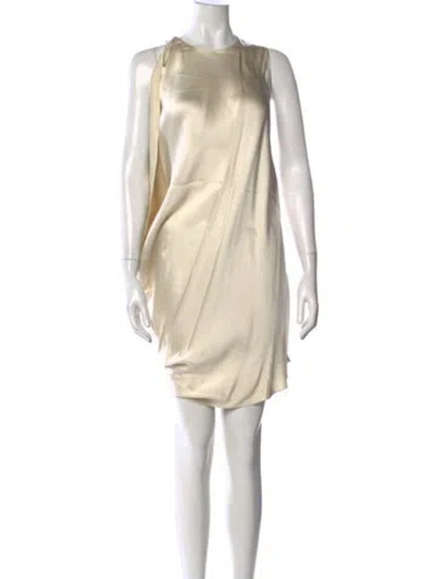 Pre-owned Lanvin Asymmetrical Mini Dress