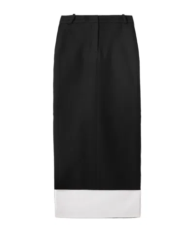 Lanvin Asymmetrical Skirt In Black
